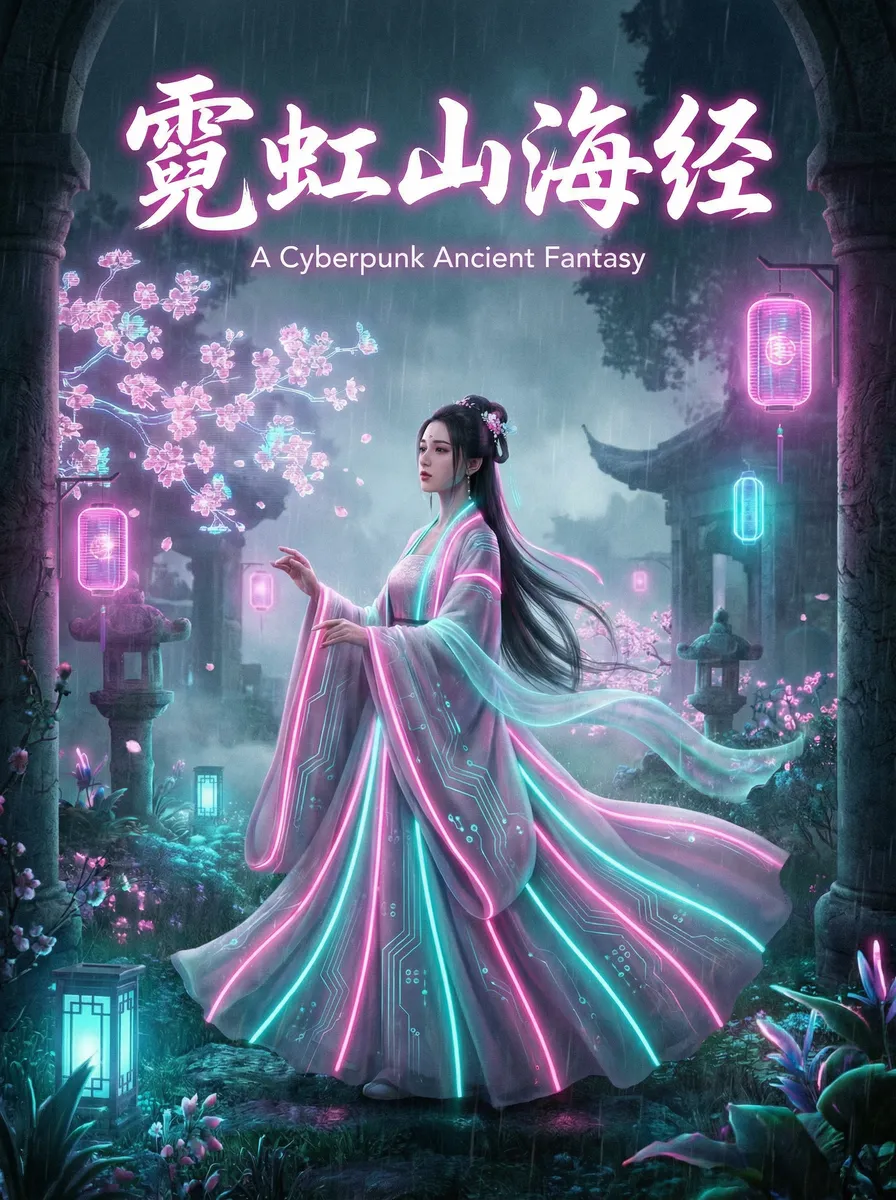 98影院 古风奇缘短剧 - 霓虹山海经海报